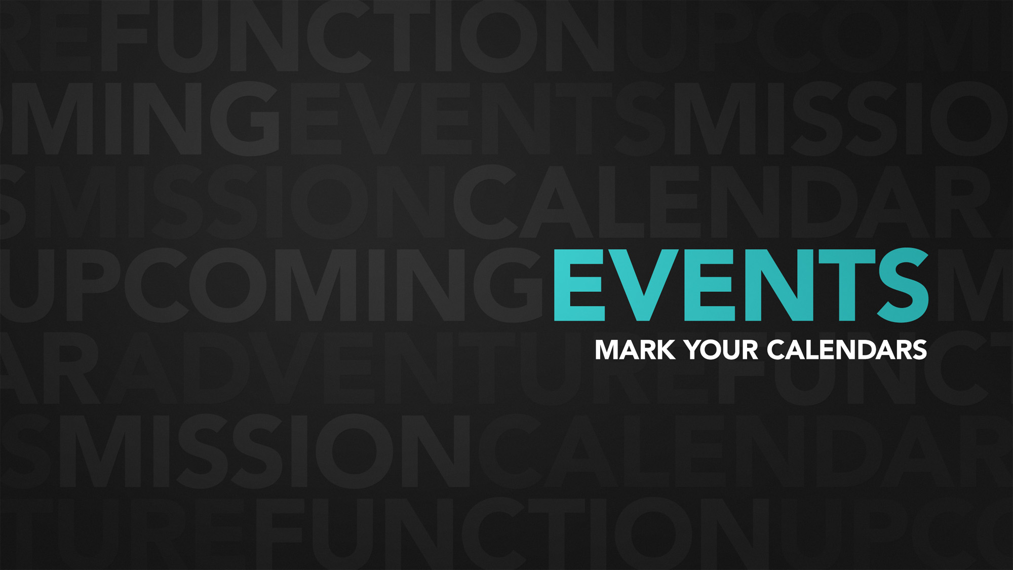 Upcoming Events